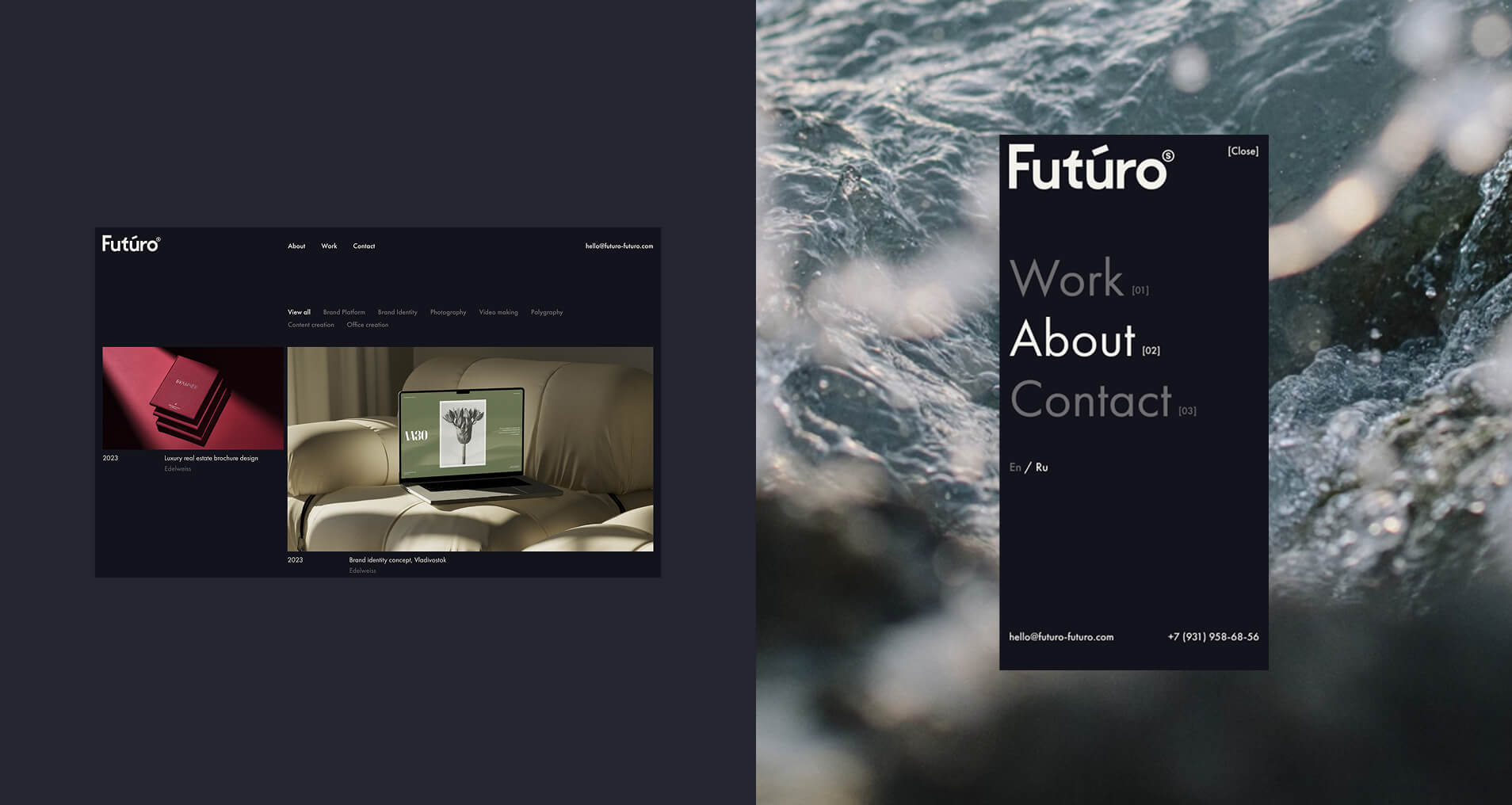 Futuro — about (digital portfolio)